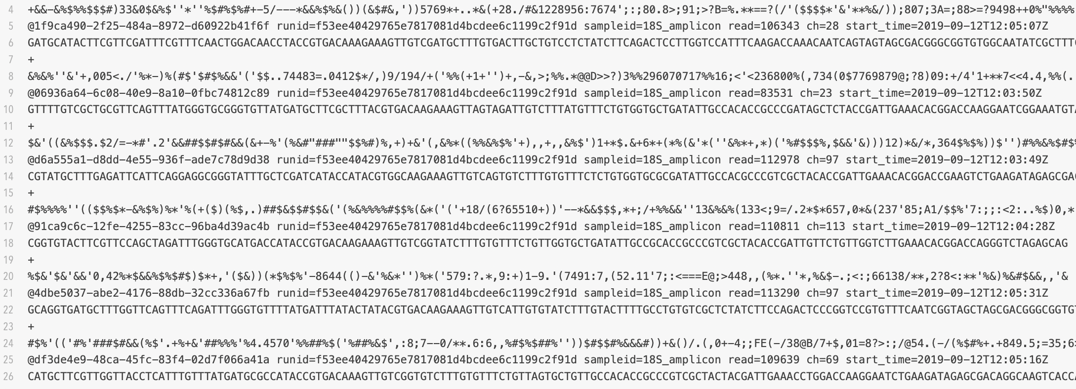 plasmid sequencing data